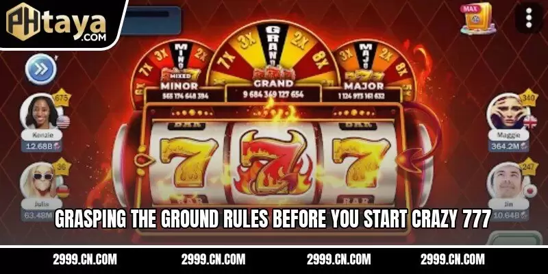 Grasping the ground rules before you start crazy 777