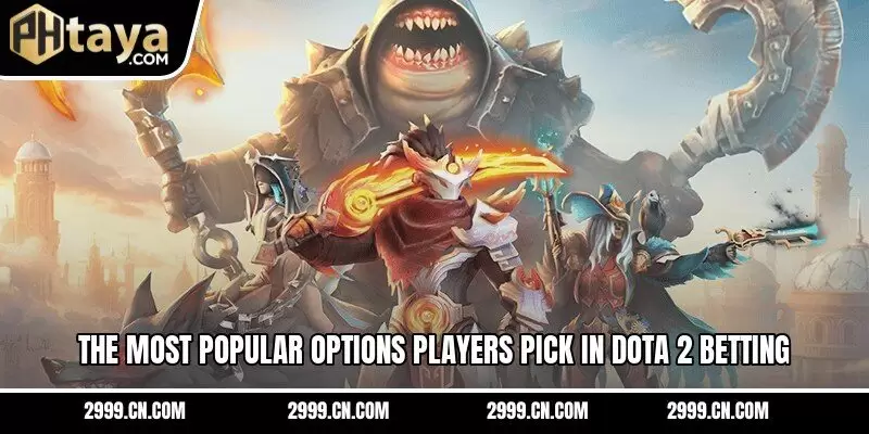 The most popular options players pick in Dota 2 betting