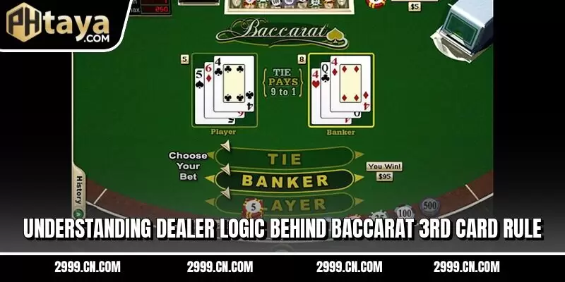 Understanding dealer logic behind baccarat 3rd card rule