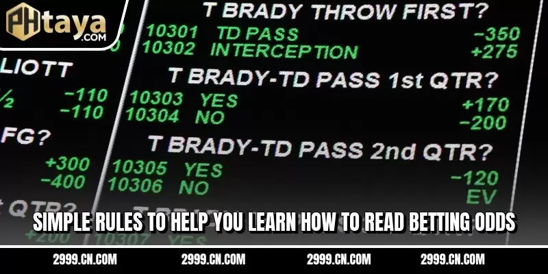 Simple rules to help you learn how to read betting odds