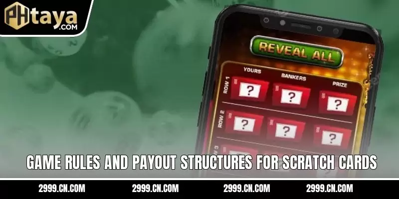 Game rules and payout structures for scratch cards